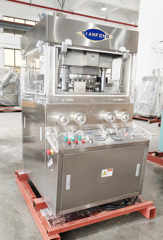 ZPW31 Máquina de prensado de tabletas de píldora de tipo rotativo de doble capa 60000 piezas/hora con 2 alimentadores forzados
