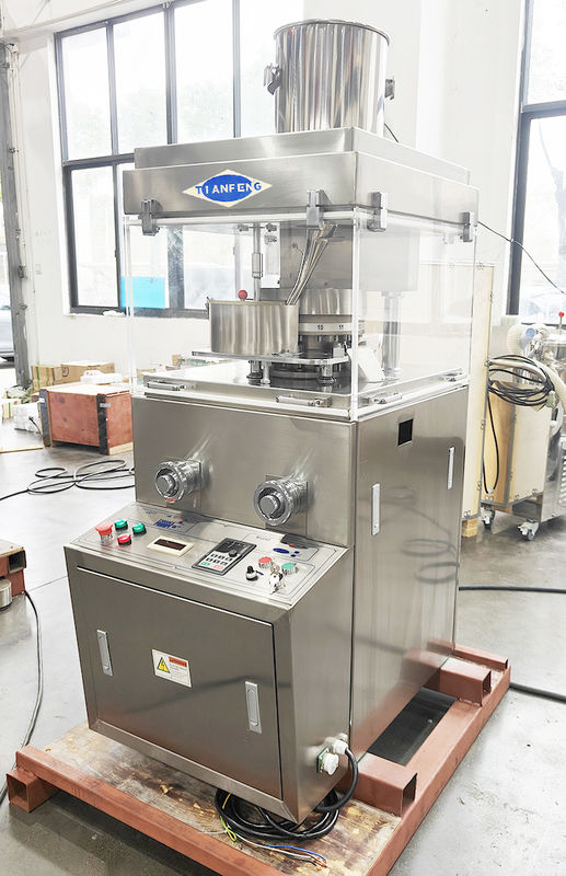 Máquina de prensa de píldoras de alta capacidad con velocidad máxima de torreta de 20-37RPM y 10000-42000 Pcs/hora