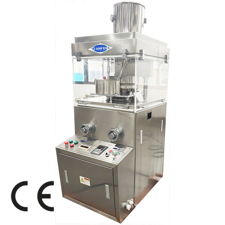 Industria farmacéutica Máquina rotativa de prensa de tabletas con 2.2KW de potencia y máxima producción de tabletas de 16200pcs/h