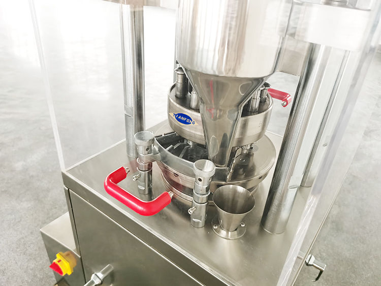 Velocidad de rotación de la torreta 0-30 r/min Máquina de fabricación de tabletas de alcanfor para la producción de pastillas/presas de tabletas