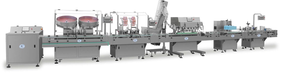 Línea de producción automática de llenado de botellas de alta velocidad 380V con garantía de 1 año y capacidad de 1000 PCS/año