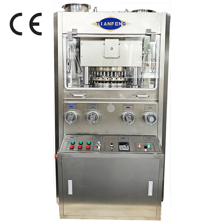 Máquina rotativa de prensa de tabletas ZP45A con 100 kN Presión máxima, 243.000 tabletas por hora y 7.5KW de potencia