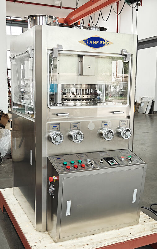 Prensa de píldoras farmacéuticas ZP45A con 100 kN Presión máxima, 243.000 comprimidos por hora 7.5KW