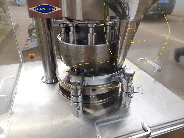 ZP5 ZP7 ZP9 Máquina de compresión de tabletas giratorias para industrias químicas alimentarias Presión 60kN