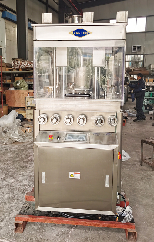 Máquina eléctrica de la compresión de la tableta con el alimentador ZPW23 de la fuerza para tres píldoras de la capa