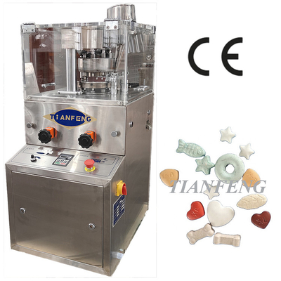 Máquina rotativa de comprimidos de 220V / 380V Máxima espesor de la tableta 6 mm 600*540*1200 mm